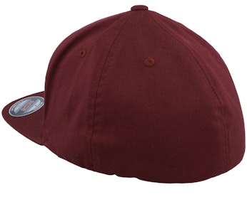Flat Brim Maroon Fitted - Main Image