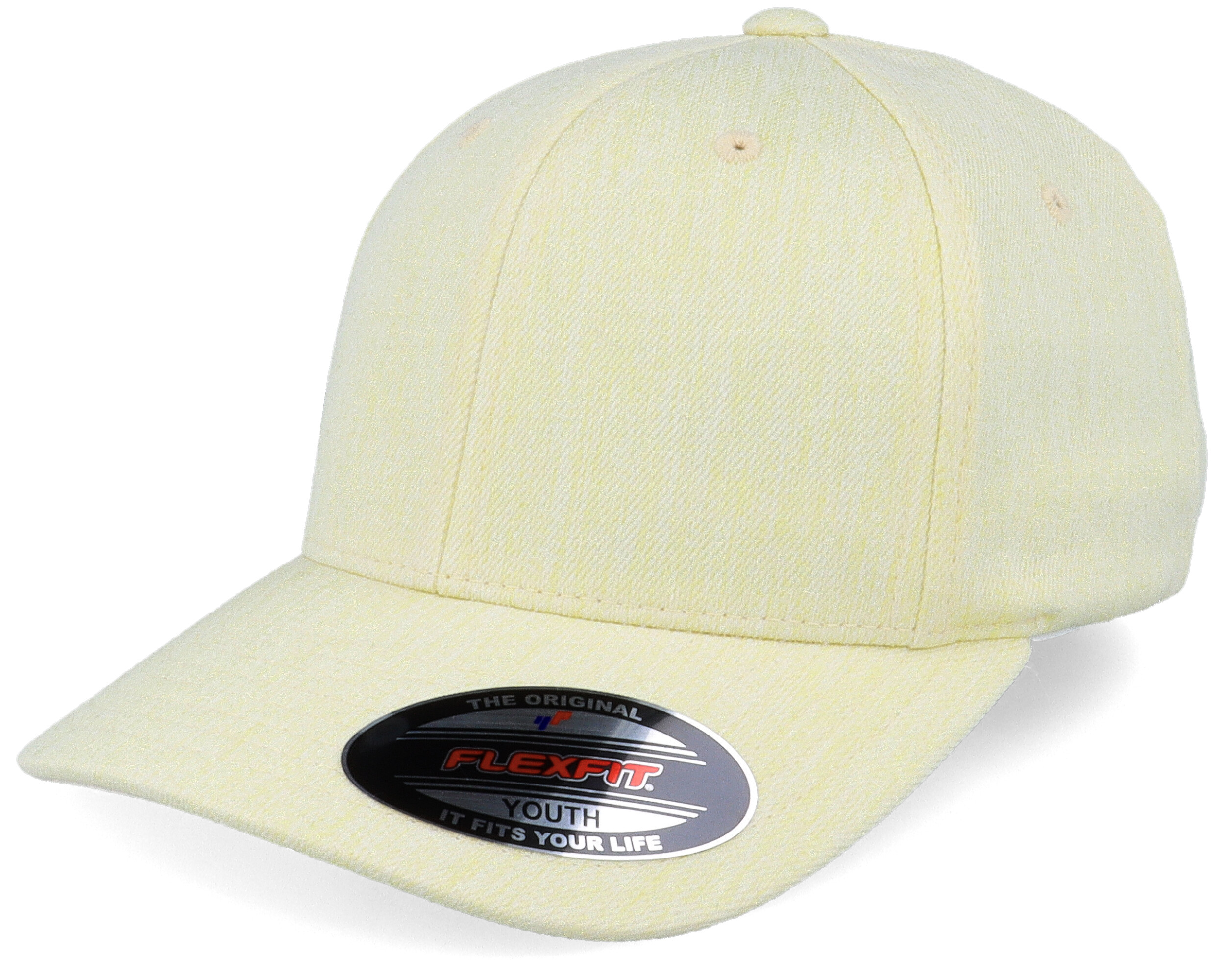 Pastel Melange Cream Yellow Flexfit - Flexfit cap