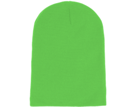 Long Beanie Fluorescent Green  - Beanie Basic
