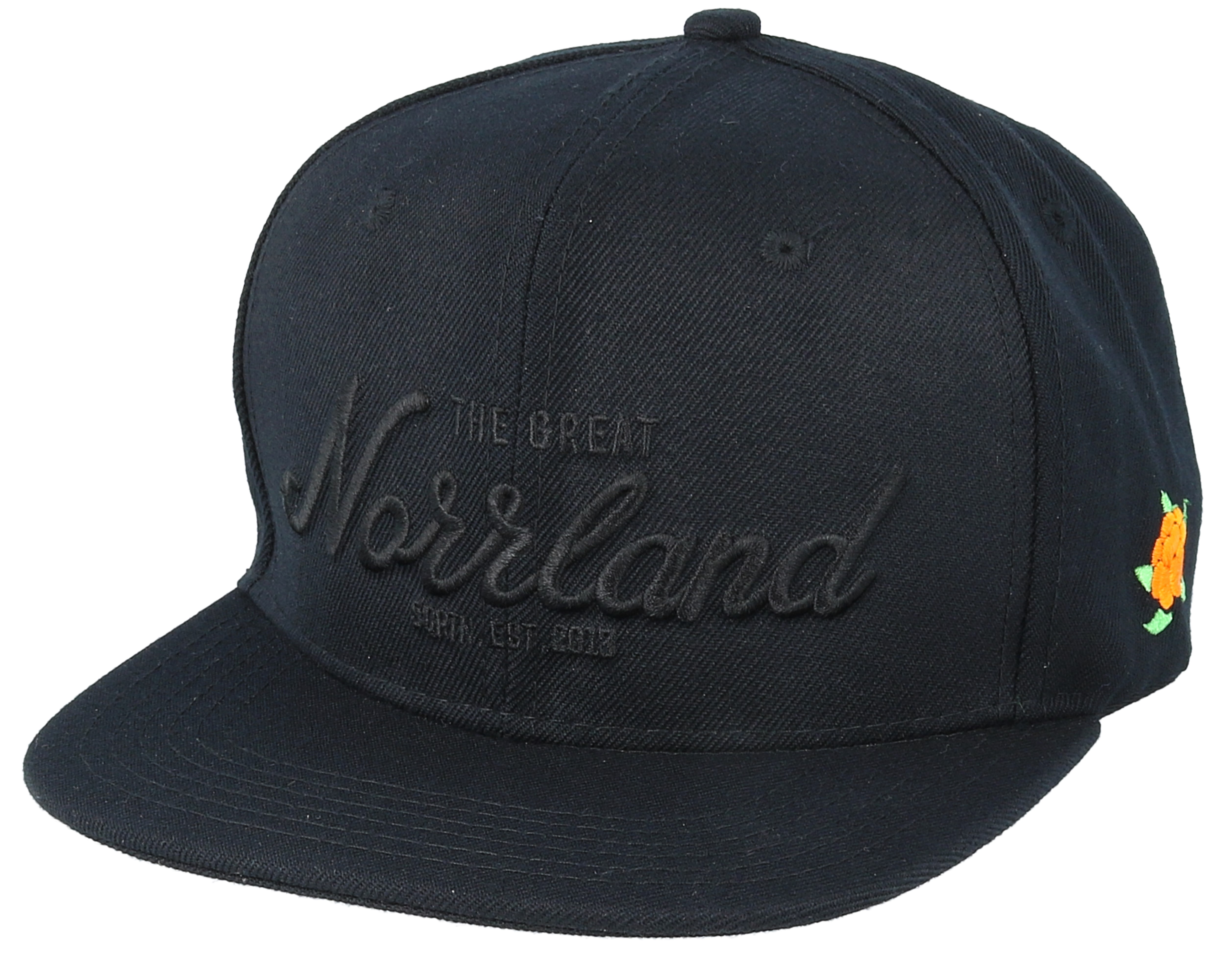 Great Norrland All Black Snapback Sqrtn Keps