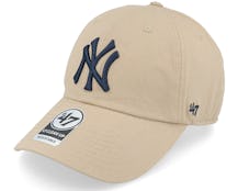 New York Yankees Clean Up Khaki/Navy Adjustable - 47 Brand