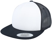 Foam Black/White/Black Trucker