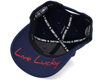 Clover Nation White&Red/Navy Adjustable Black Clover Hatstore