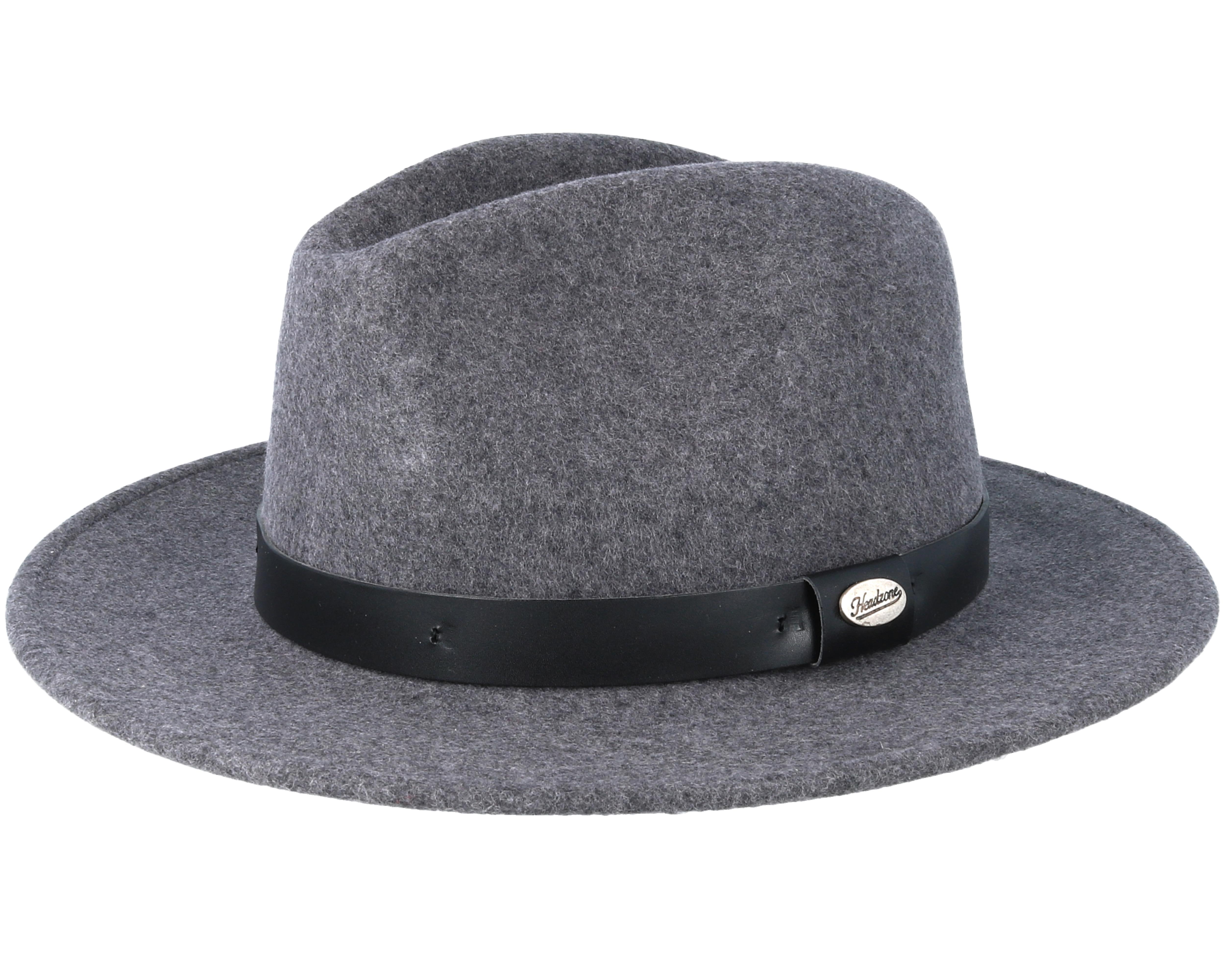 Grey Fedora Headzone hat Hatstore.ie