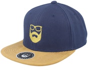 Logo Navy/Suede Snapback
