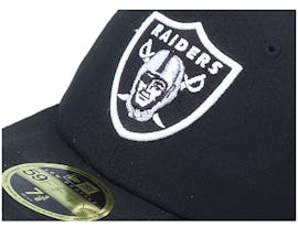 Oakland Raiders Low Profile 59Fifty Black/White Fitted - New Era