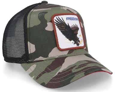 The Freedom Eagle Camo/Black Trucker - Goorin Bros.