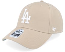 Los Angeles Dodgers Los Angeles Dodgers 47 Mvp Wool Khaki/White Adjustable - 47 Brand