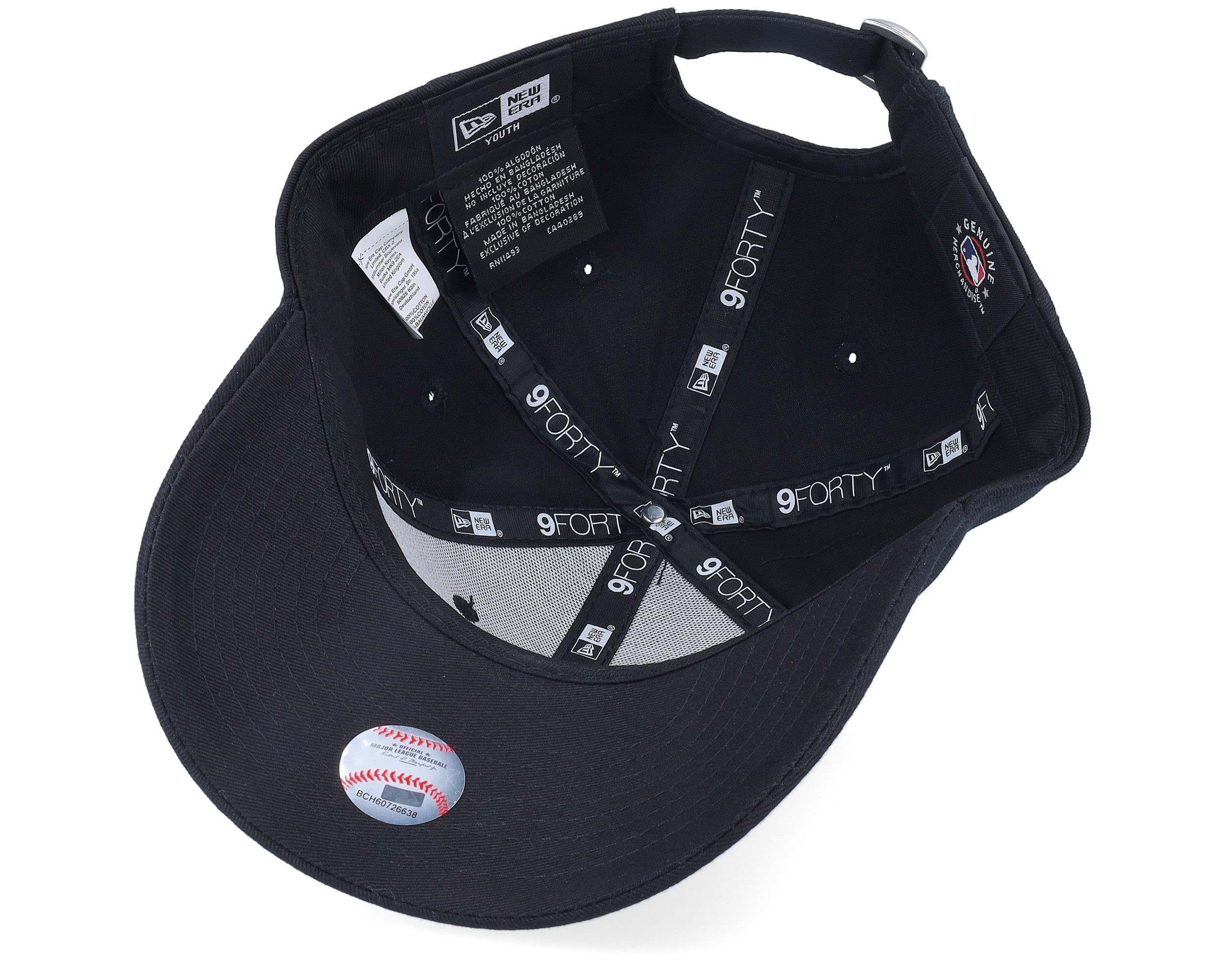 ■New Era■ Kids MLB New York Yankees l Nylon Ball Cap N New Era Kids MLB Yankees 9FORTY LEAGUE BLUE - Paragon Sports