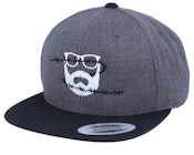 Wire Logo Charcoal/Black Snapback