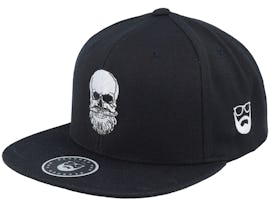 Bearded Skull Black Snapback - Bearded Man