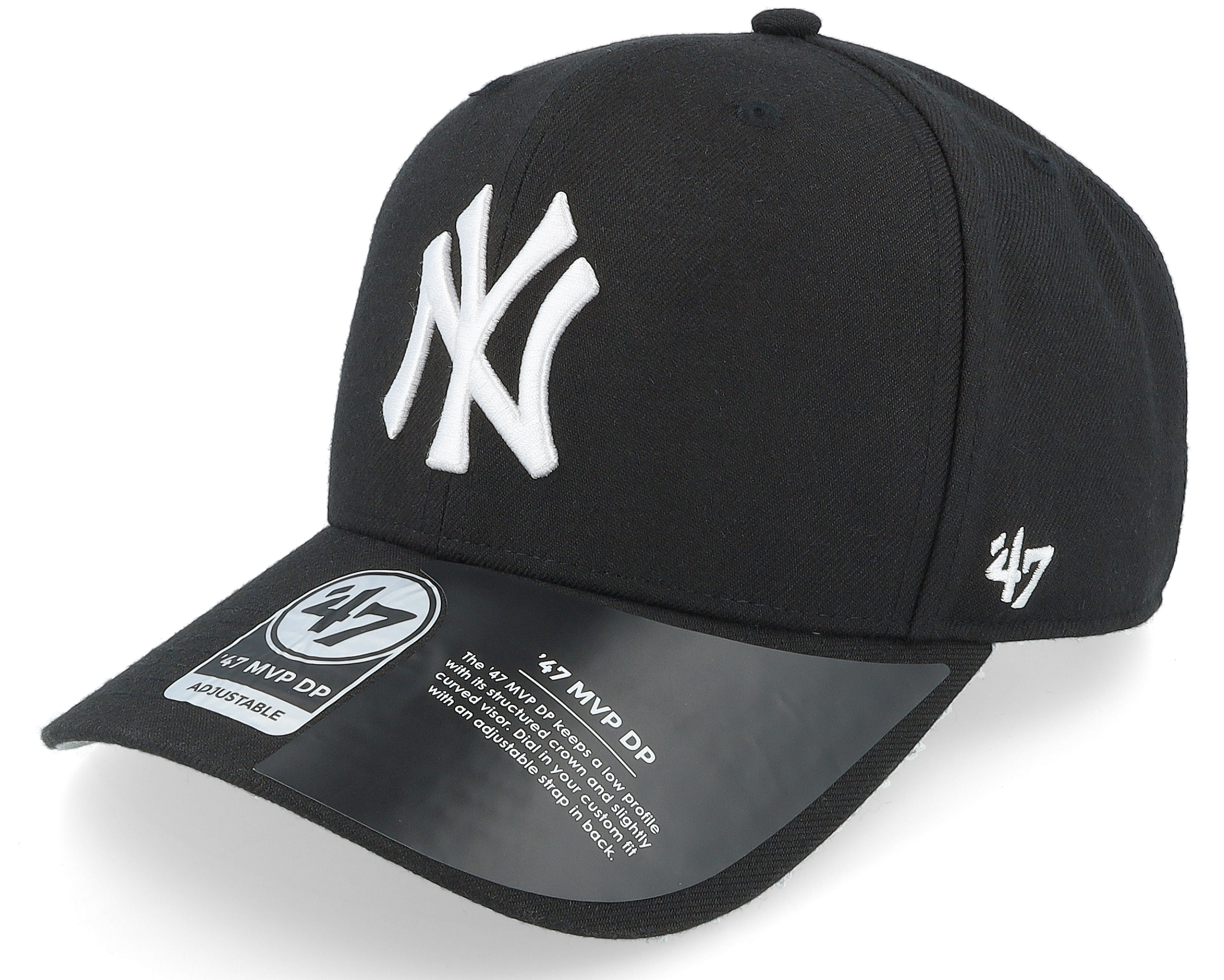 Gorra curva blanca snapback de New York Yankees MLB MVP de 47 Brand
