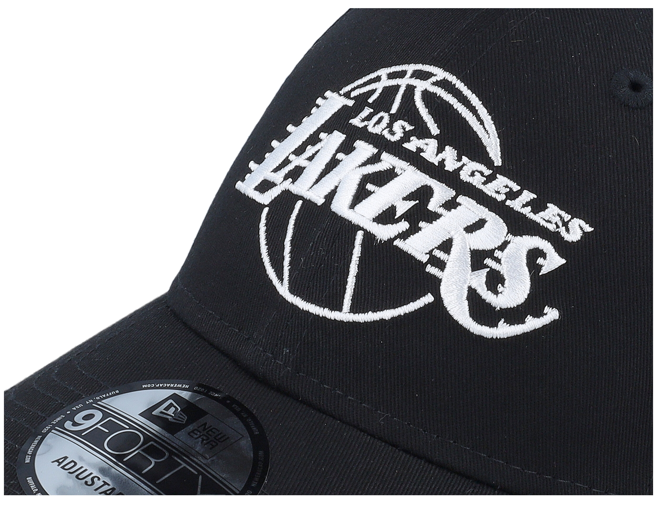 LA Lakers Essential Outline 9Forty Black/White Adjustable