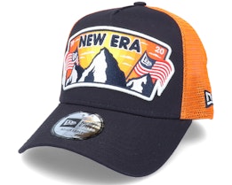 Ne Usa Patch Trucker Navy/Orange Trucker - New Era