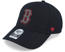 Boston Red Sox Mvp Black/Red Outline Adjustable - 47 Brand