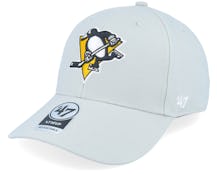Pittsburgh Penguins Mvp Logo Grey/Yellow Adjustable - 47 Brand