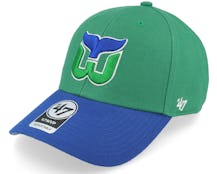 Hartford Whalers Two Tone Mvp Green/Blue Adjustable - 47 Brand