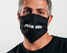 1-Pack Fuck Off Black Face Mask - Headzone