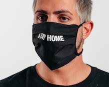1-Pack Stay Home Black Face Mask - Headzone