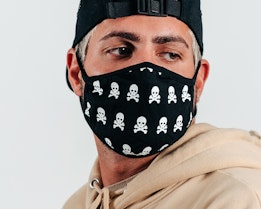 2-Pack Skull Black Face Mask - Headzone