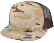 Multicam Arid/Brown A-Frame Trucker Snapback