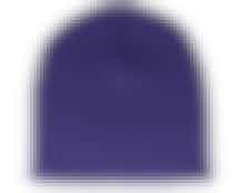 Knitted Purple Traditional Beanie - Beanie Basic