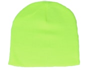Fluorescent Yellow Traditional Blank Beanie