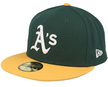 Oakland Athletics Acperf Emea 59Fifty Green/Yellow Fitted - New Era