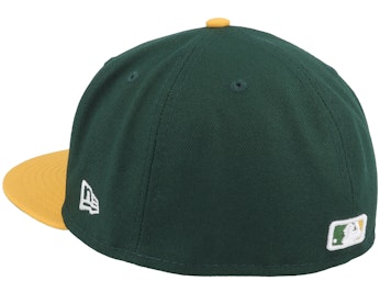 Oakland Athletics Authentic On-Field 59Fifty Green/Yellow Fitted