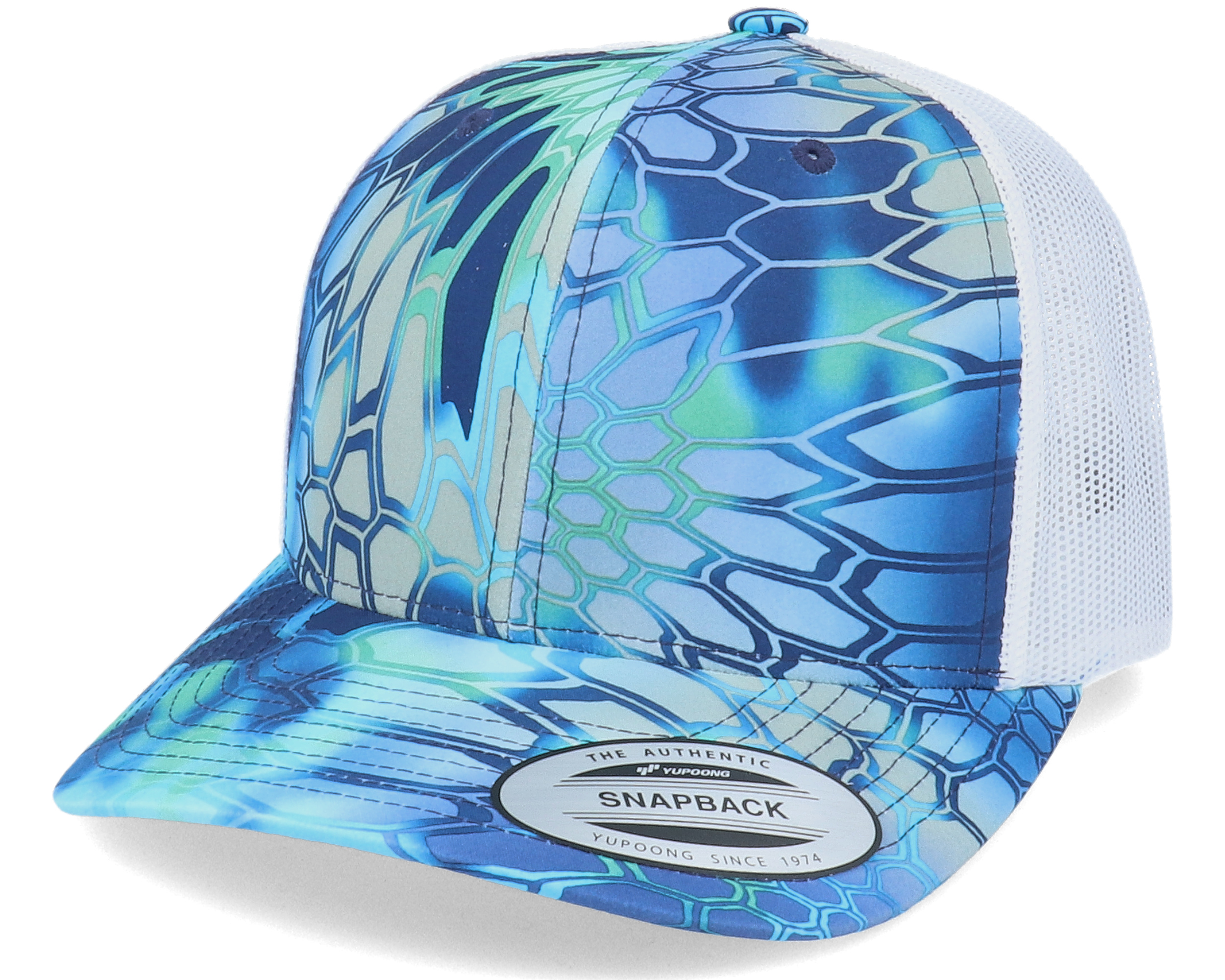 Original Hippie Blue Ocean Kryptek Typhon Pontus/White Trucker Cap