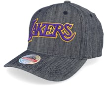 Los Angeles Lakers Warm Up Stretch Snapback Black Adjustable - Mitchell & Ness