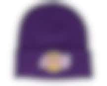 Los Angeles Lakers Fandom Knit Beanie Hwc Purple Cuff - Mitchell & Ness