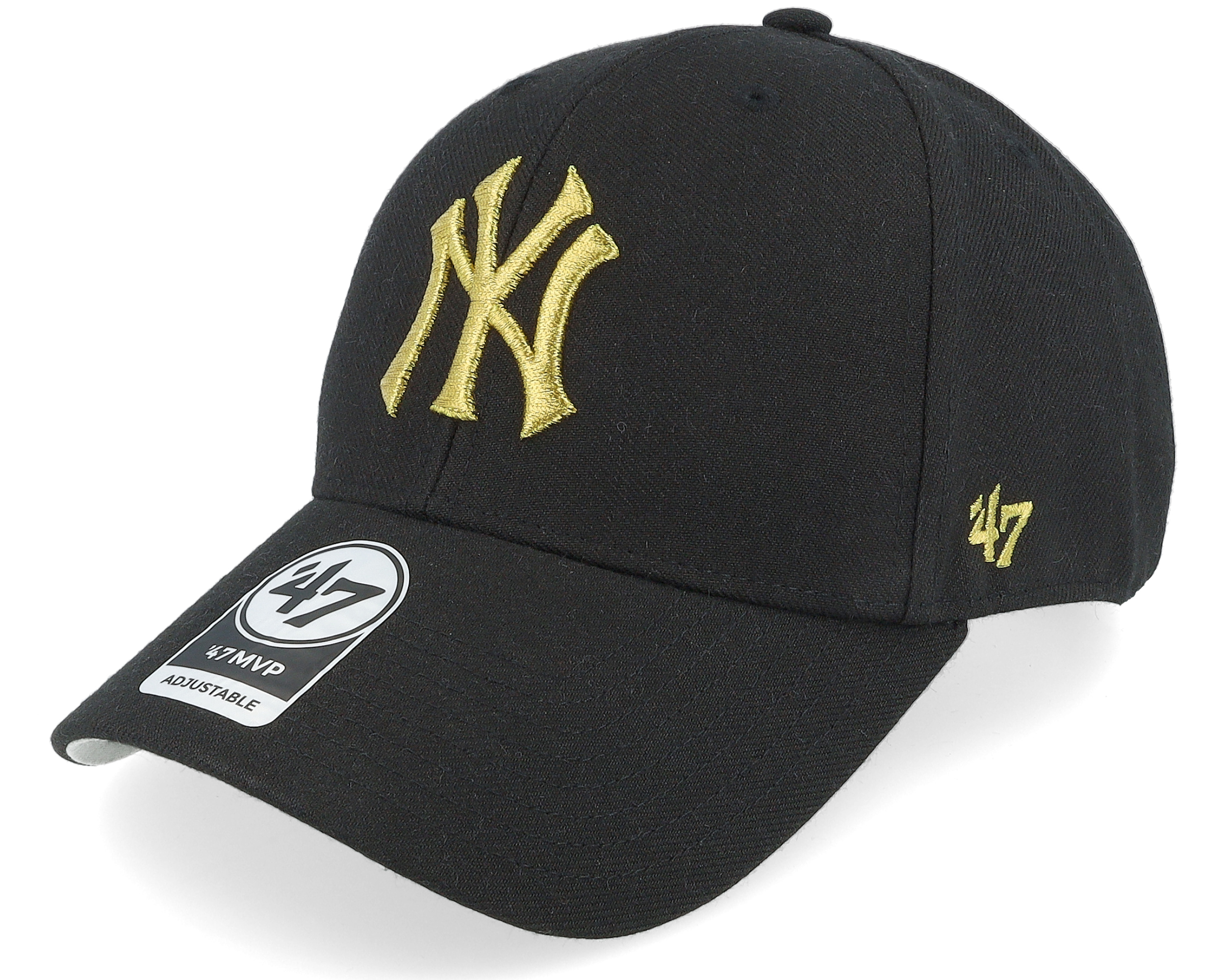 New York Yankees Metallic Mvp Black/Gold Adjustable - 47