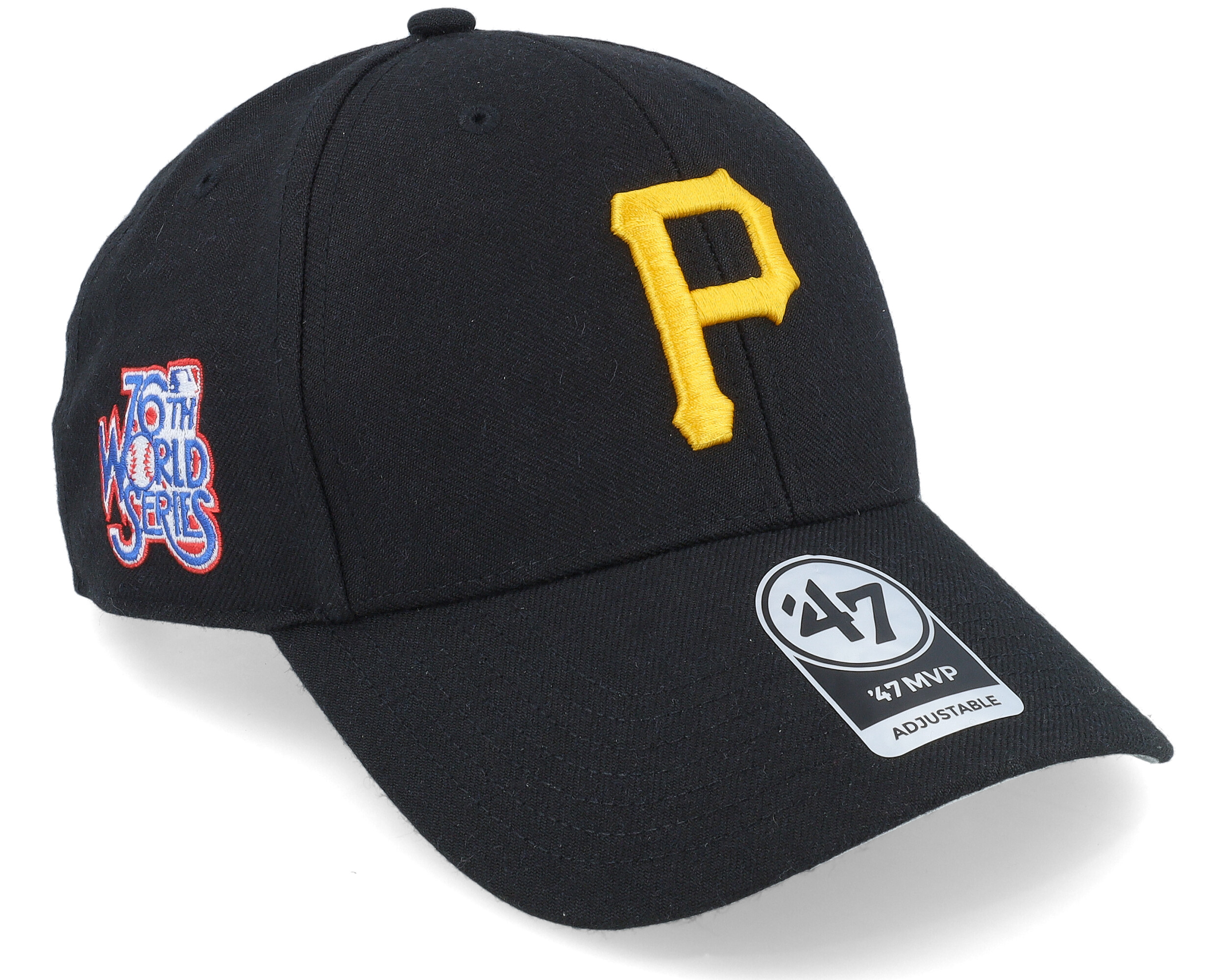 black P Pittsburgh cap - MVP Pittsburgh Pirates black 47 Brand : Headict