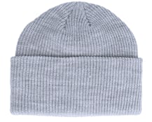 Knit Heather Grey Long Beanie - Yupoong