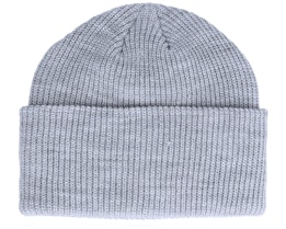 Knit Heather Grey Long Beanie - Yupoong