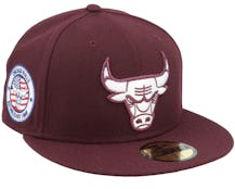 Hatstore Exclusive x Chicago Bulls Passion 59FIFTY Maroon Fitted - New Era