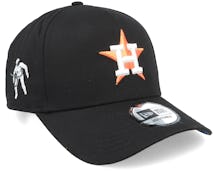 Hatstore Exclusive x Houston Astros Spaceman 9FORTY A-Frame Black Adjustable - New Era