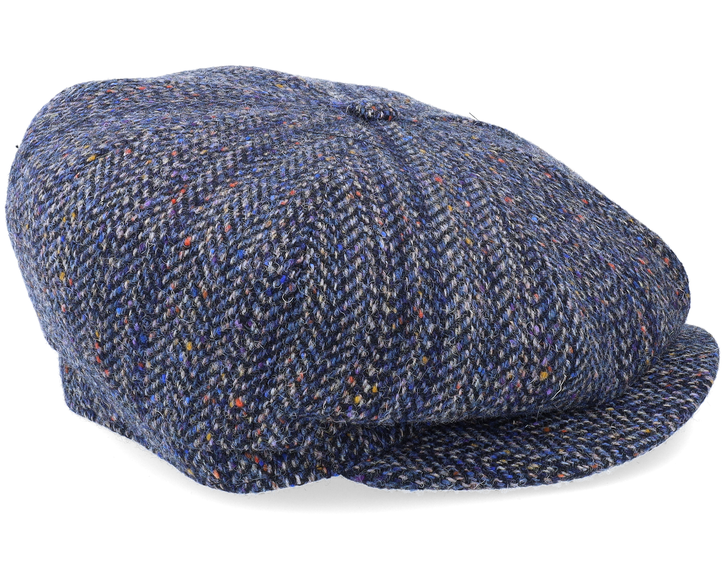 Whiteley Hats Tweed Baker Boy Cap Purple-Mix