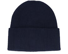 Recycled Oxford Navy Oversized Cuff - Beanie Basic