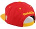 Houston Rockets Team Arch Red/Yellow Snapback - Mitchell & Ness