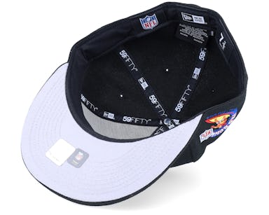 Shop New Era 59Fifty Las Vegas Raiders Patch Up Fitted Hat 60188105 black