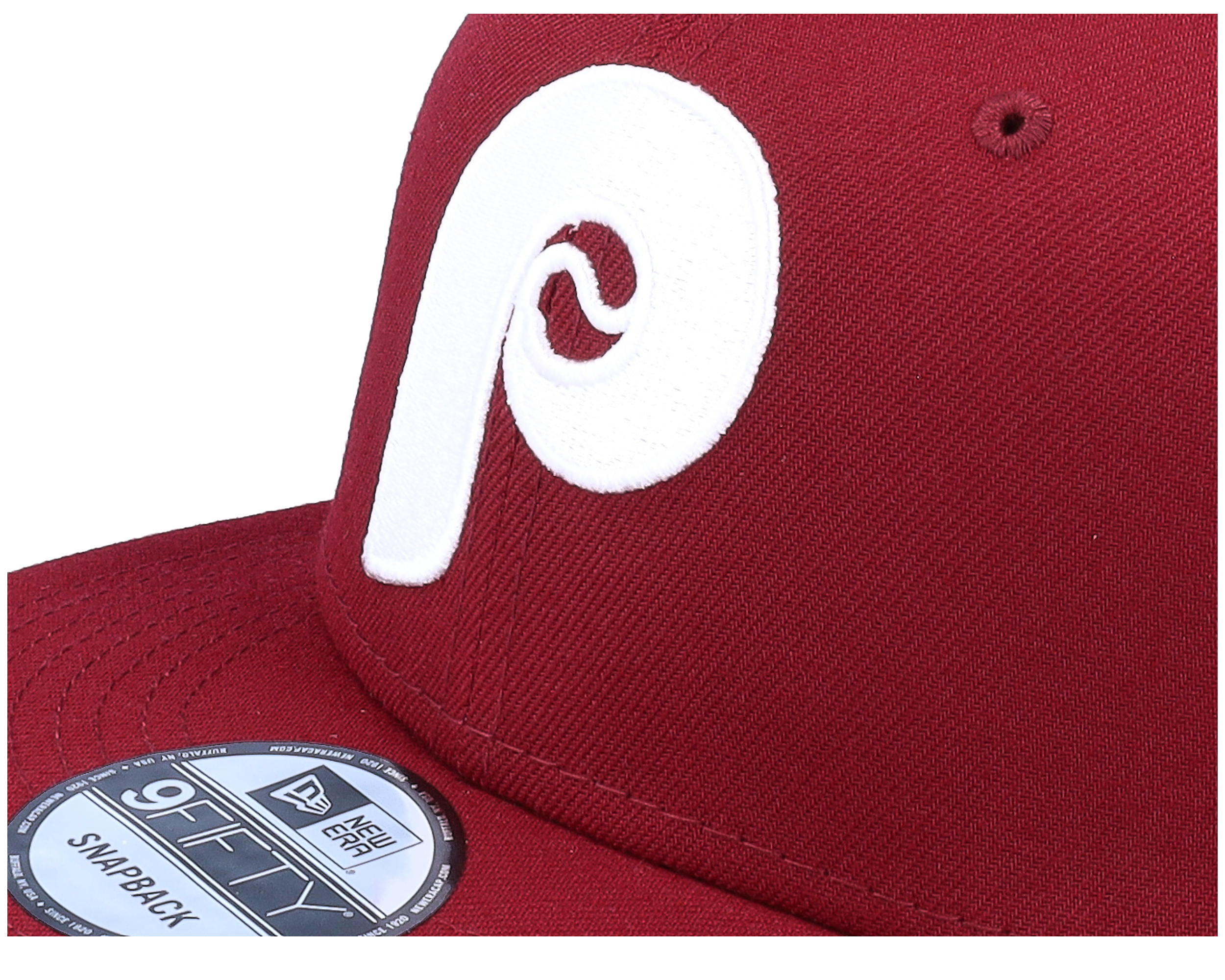 Philadelphia Phillies MLB Patch Up 9FIFTY Maroon Snapback New Era Cap Hatstore