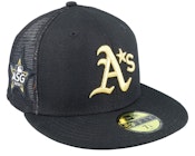 Oakland Athletics MLB All Star Game 59FIFTY Black Mesh Fitted