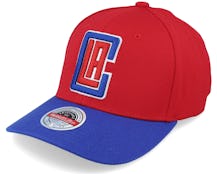 Los Angeles Clippers Team 2 Tone 2.0 Stretch Red/Royal Adjustable - Mitchell & Ness