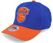 New York Knicks Team 2 Tone 2.0 Stretch  Blue/Orange Adjustable - Mitchell & Ness