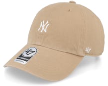 New York Yankees MLB Base Runner Clean Up Khaki Dad Cap - 47 Brand