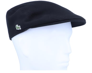Black Flat Cap - Lacoste cap