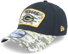 Green Bay Packers NFL21 Salute To Service 39THIRTY Black/Camo Flexfit - New Era