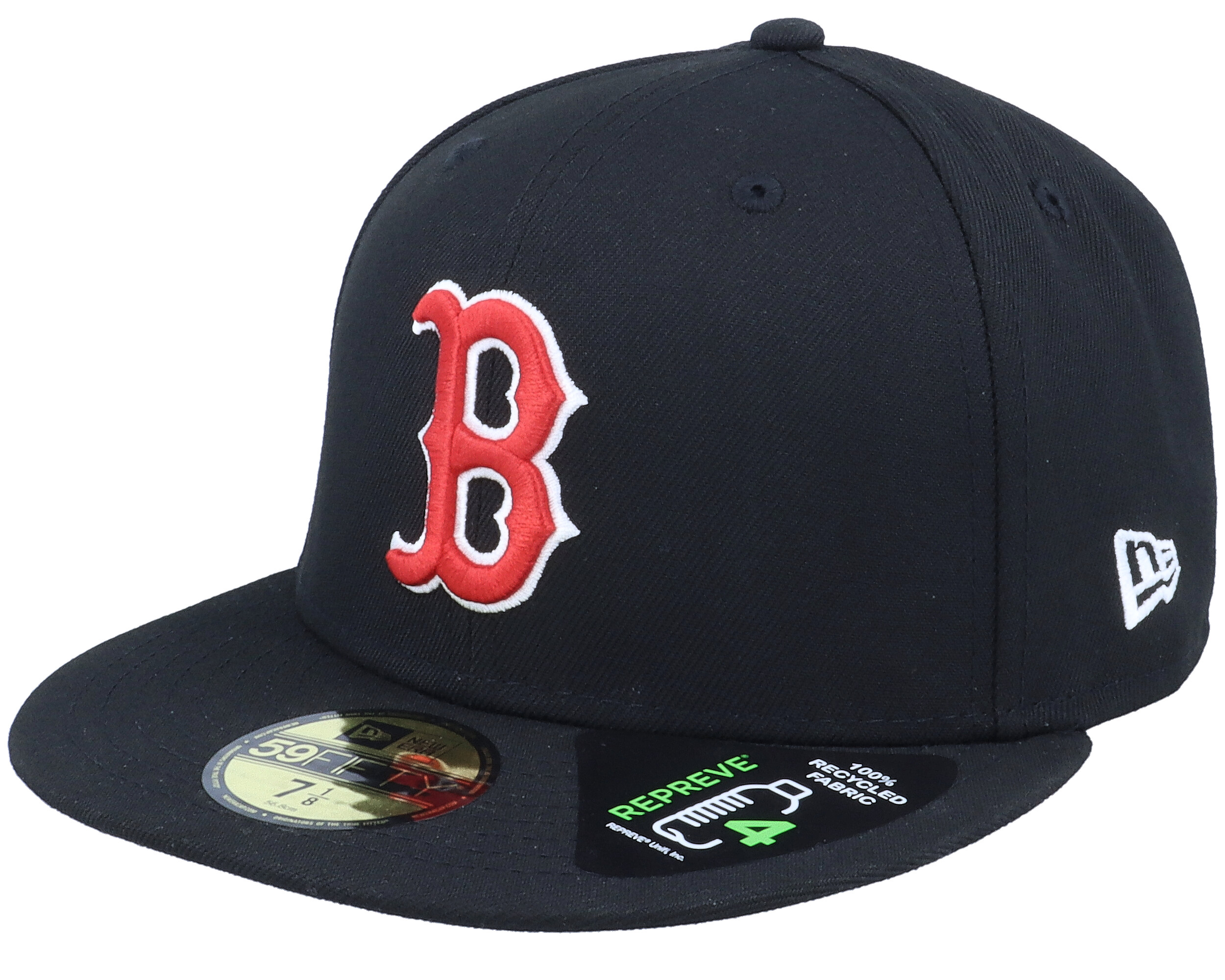 New Era 59Fifty MLB Boston Red Sox Black on Black Fitted Cap